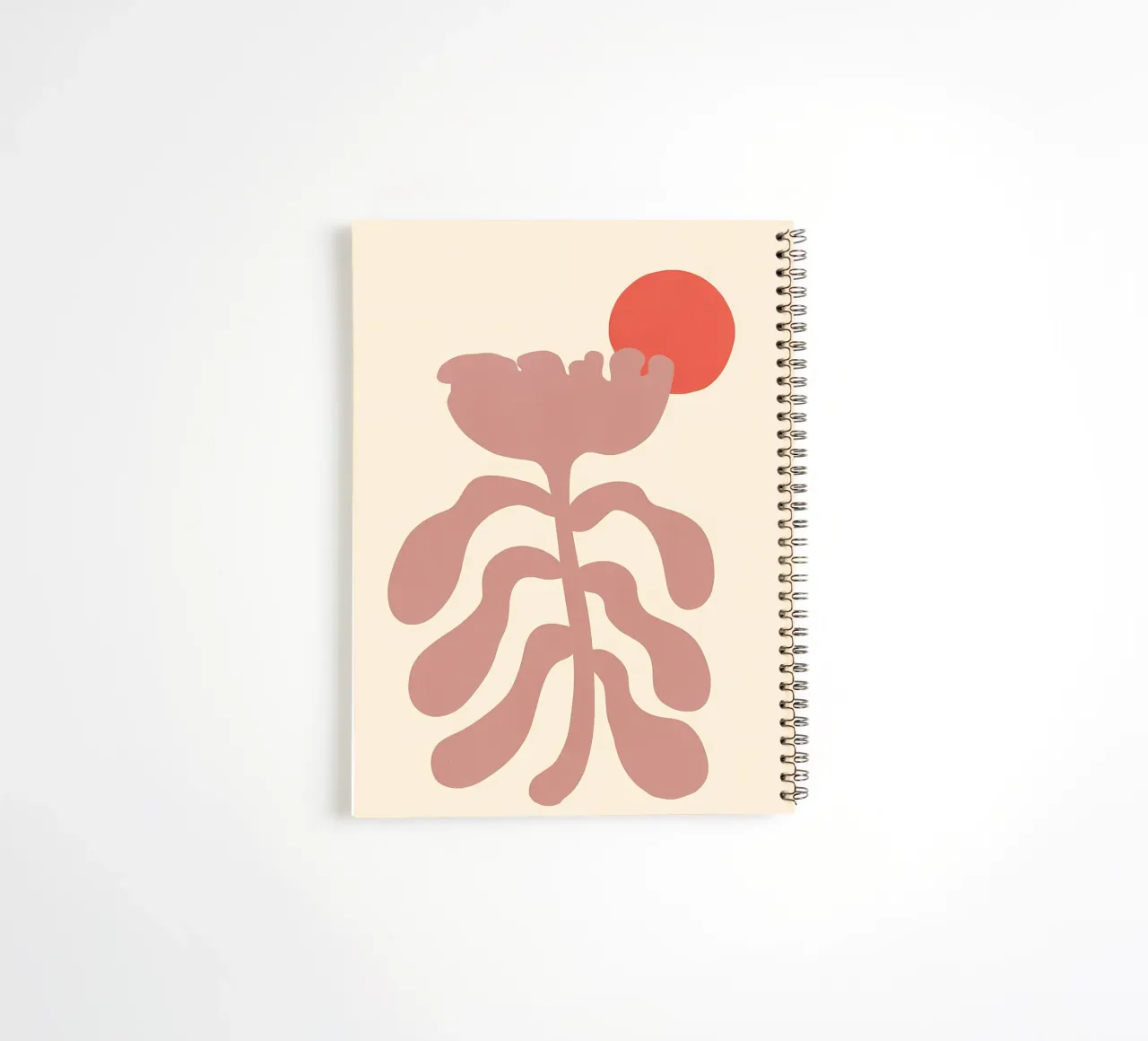 pianta fiore forme astratte sole elemento botanico diario ad anelli da Ashish Kashyap