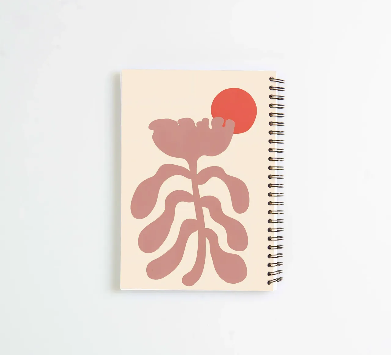 pianta fiore forme astratte sole elemento botanico diario ad anelli da Ashish Kashyap