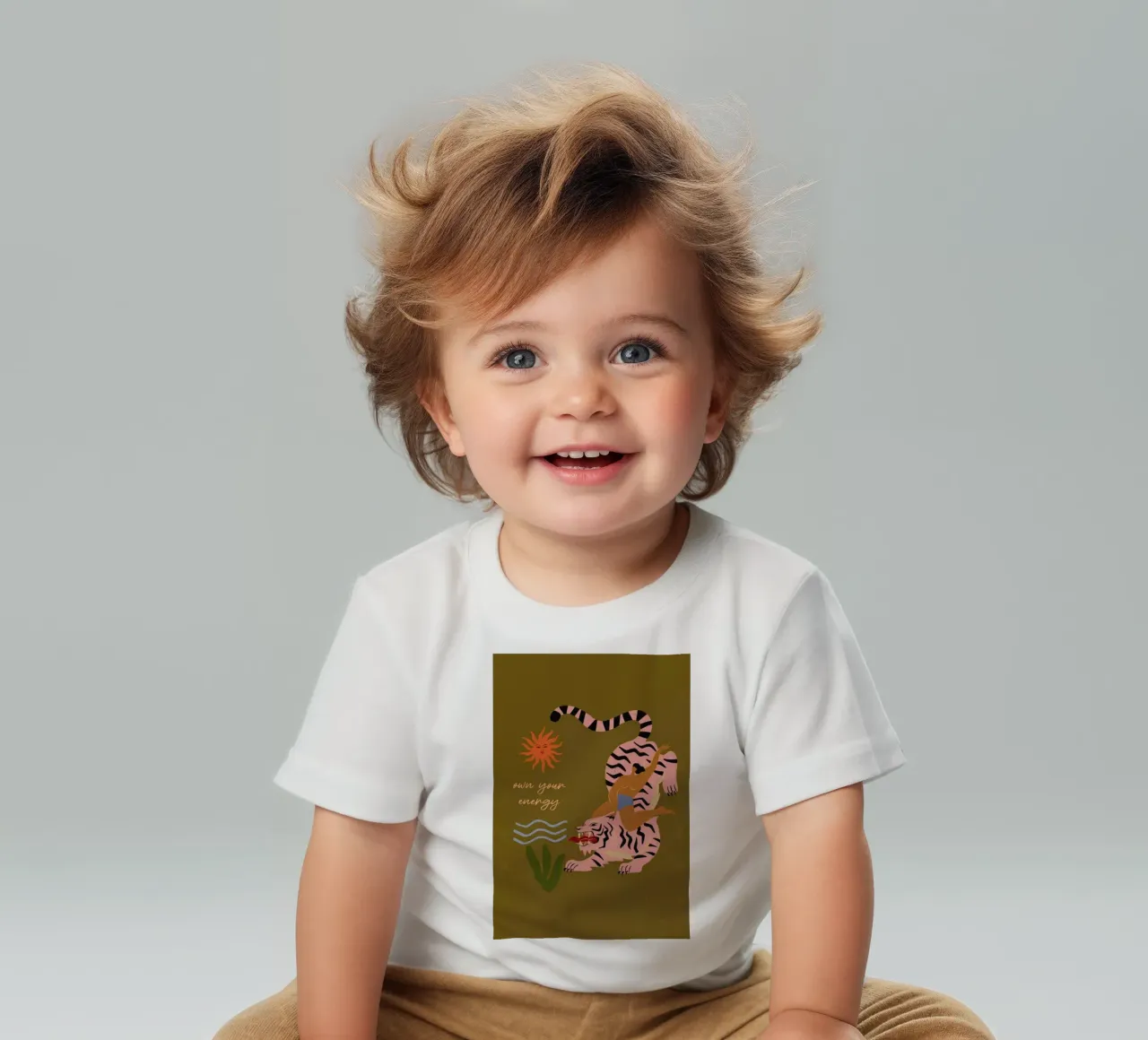 Own Your Energy baby t-shirt by Arty Guava
