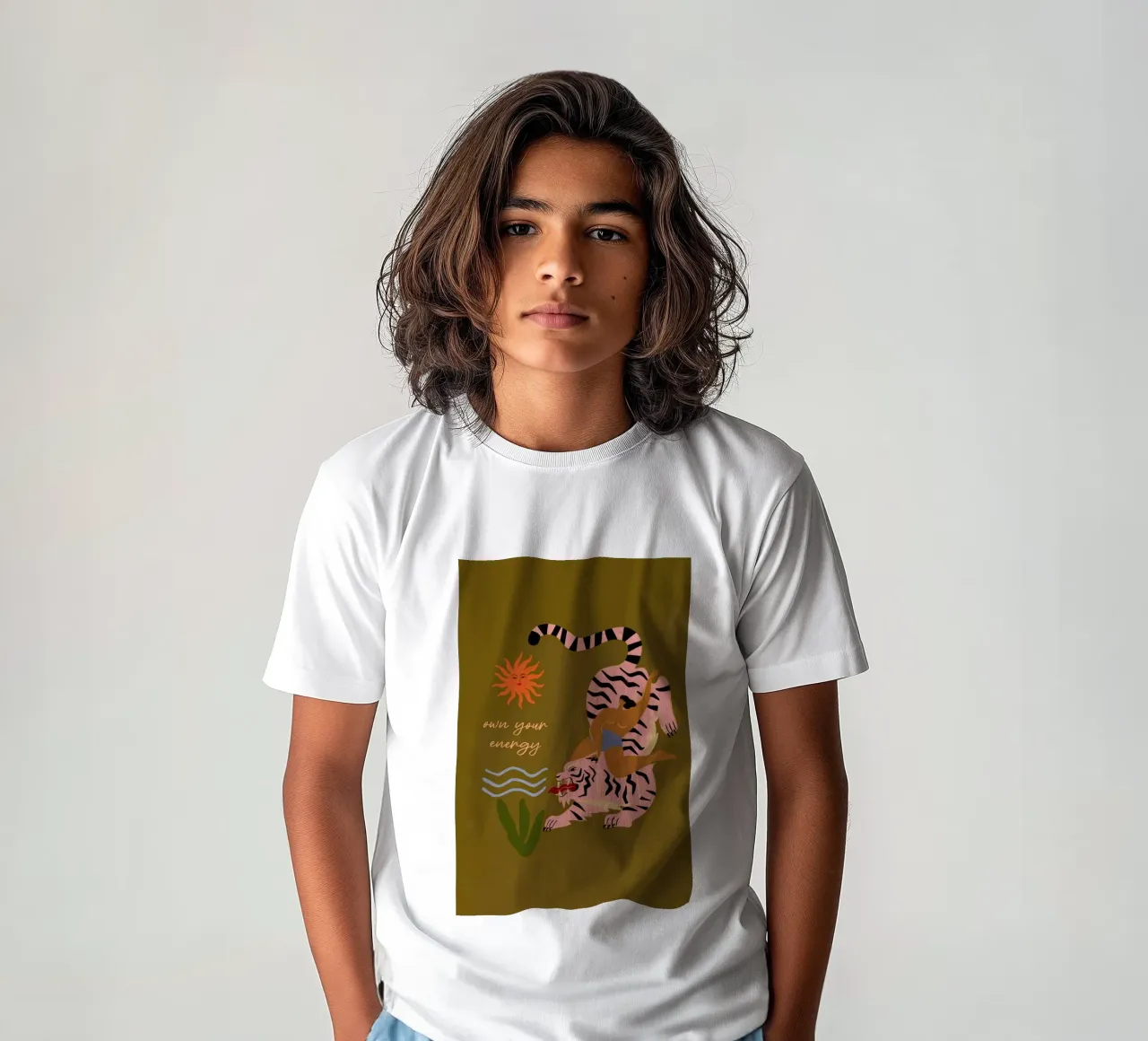 Own Your Energy kids t-shirt by Arty Guava