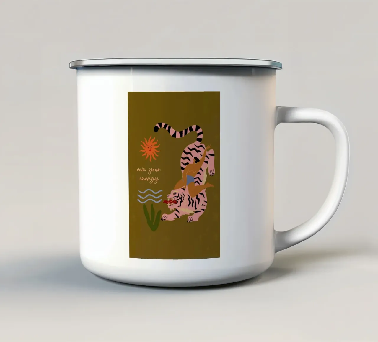 Own Your Energy tazza in smalto da Arty Guava