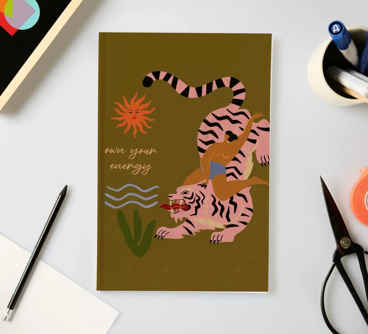 Own Your Energy notebook by Arty Guava
