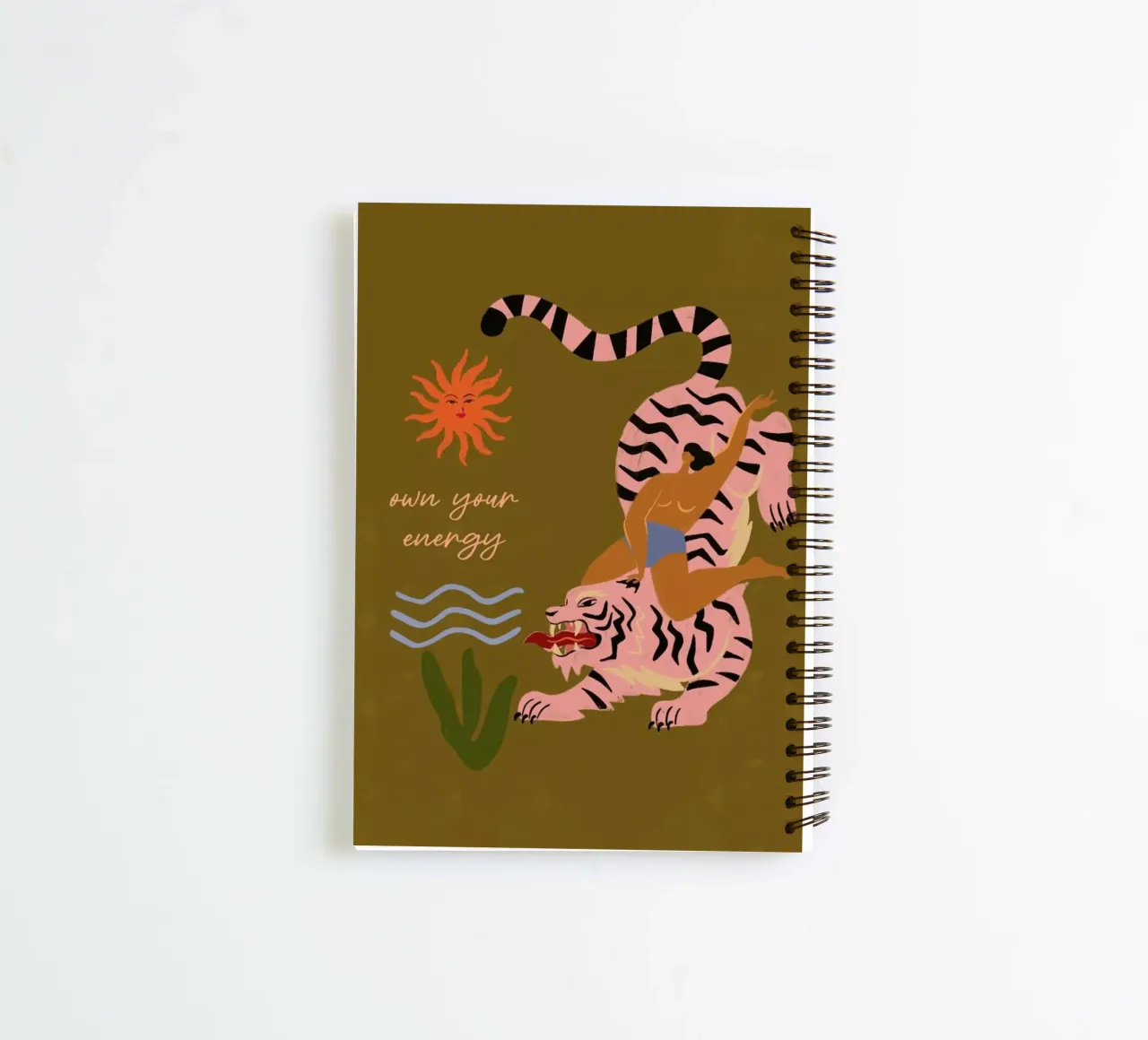 Own Your Energy spiral notebook by Arty Guava