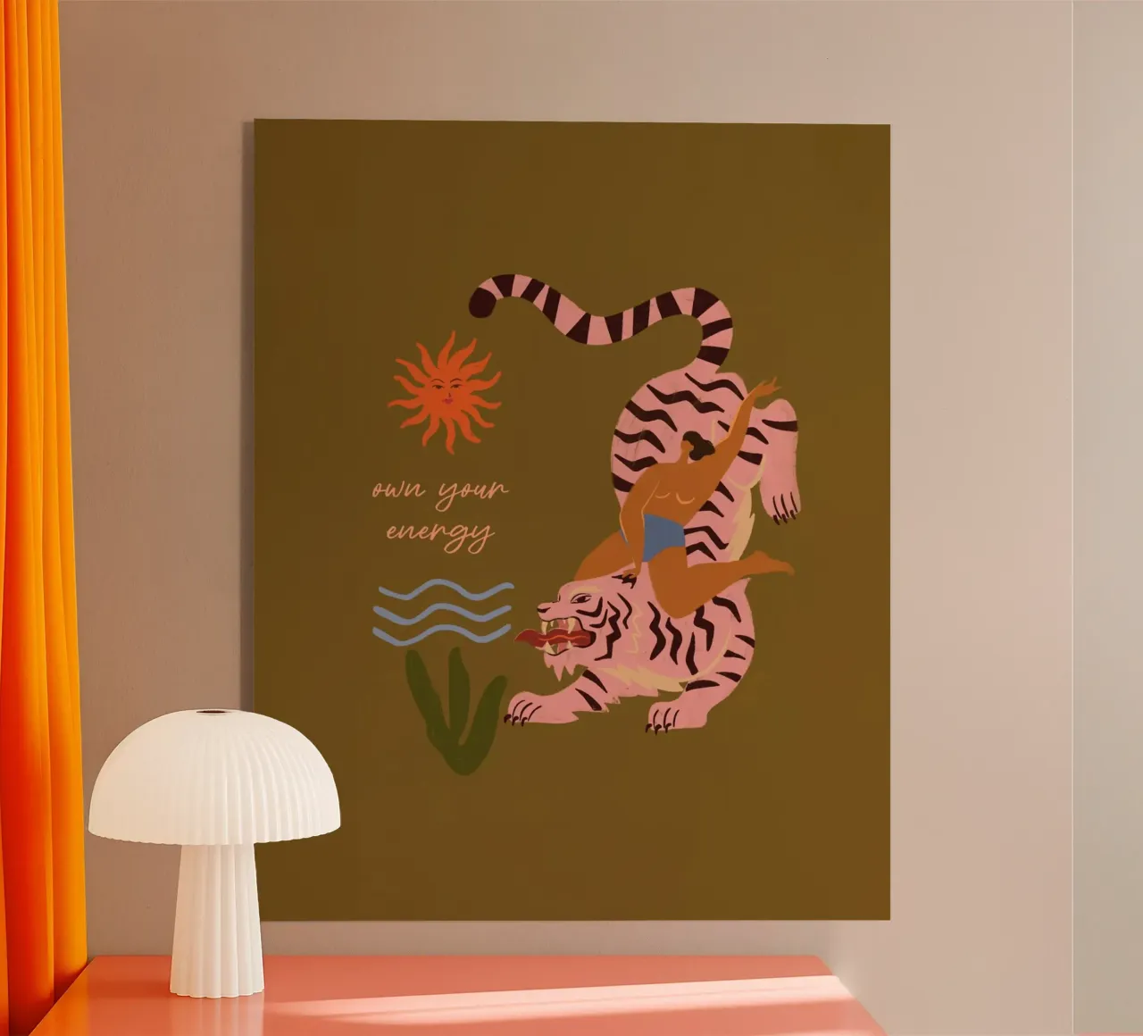 Own Your Energy acrylic glass by Arty Guava