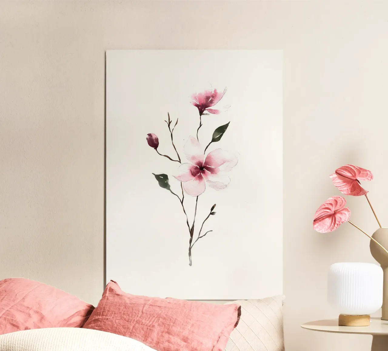fiore petalo ramo gemma foglie natura fiore poster con telaio in legno da Ashish Kashyap