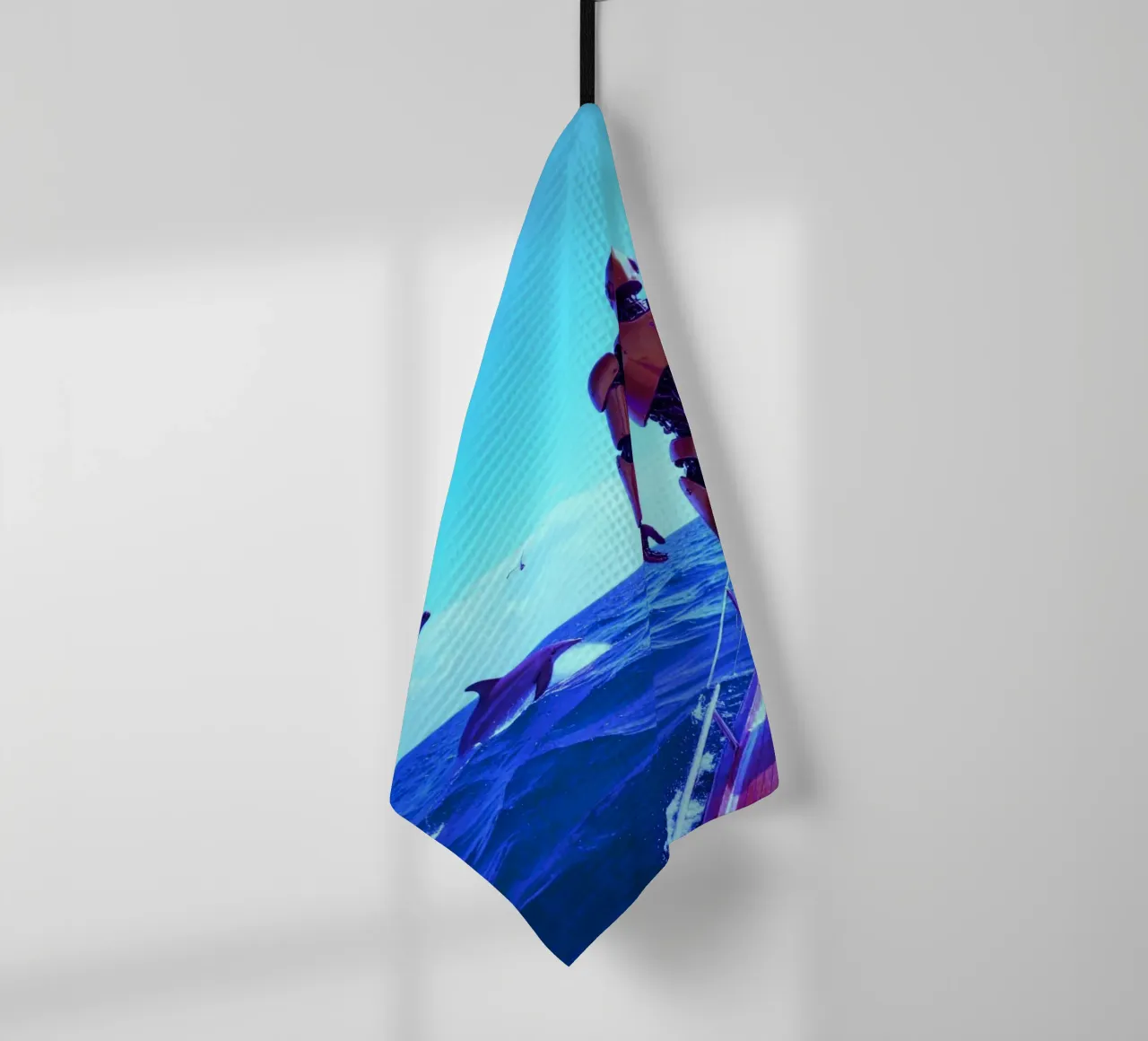 ROBOT SUR UN VOILIER. Eau bleue. canovaccio da cucina da Thierry vobmann photography