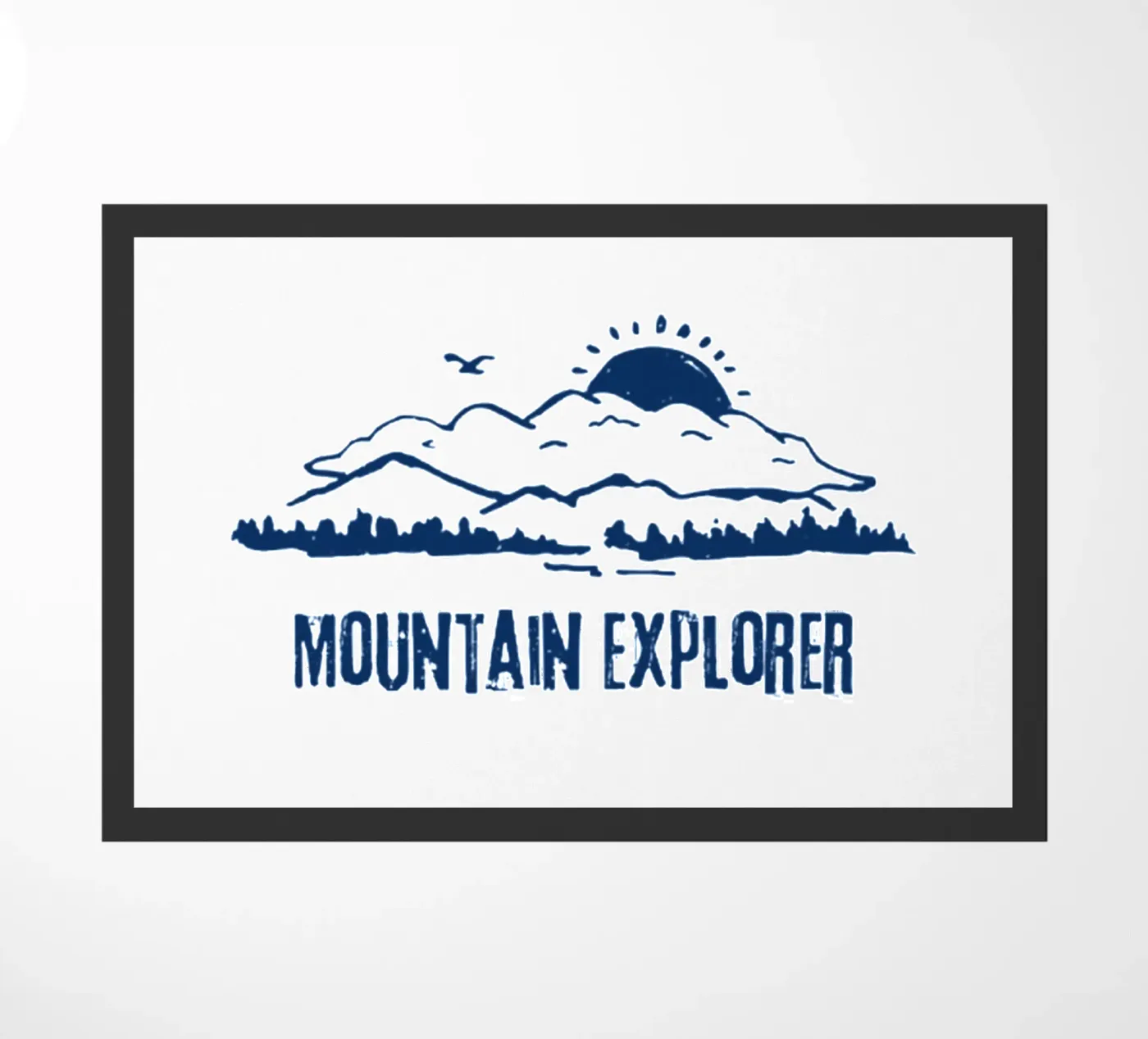 Mountain Explorer doormat by Olivia Creator