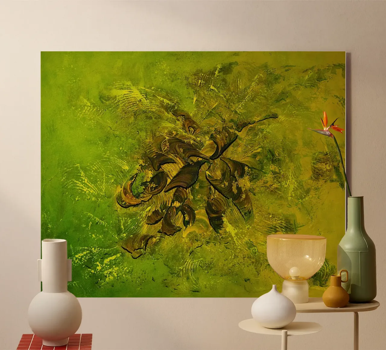 HAPPY NEW YEAR. metacrilato de Thierry Vobmann Abstract painting
