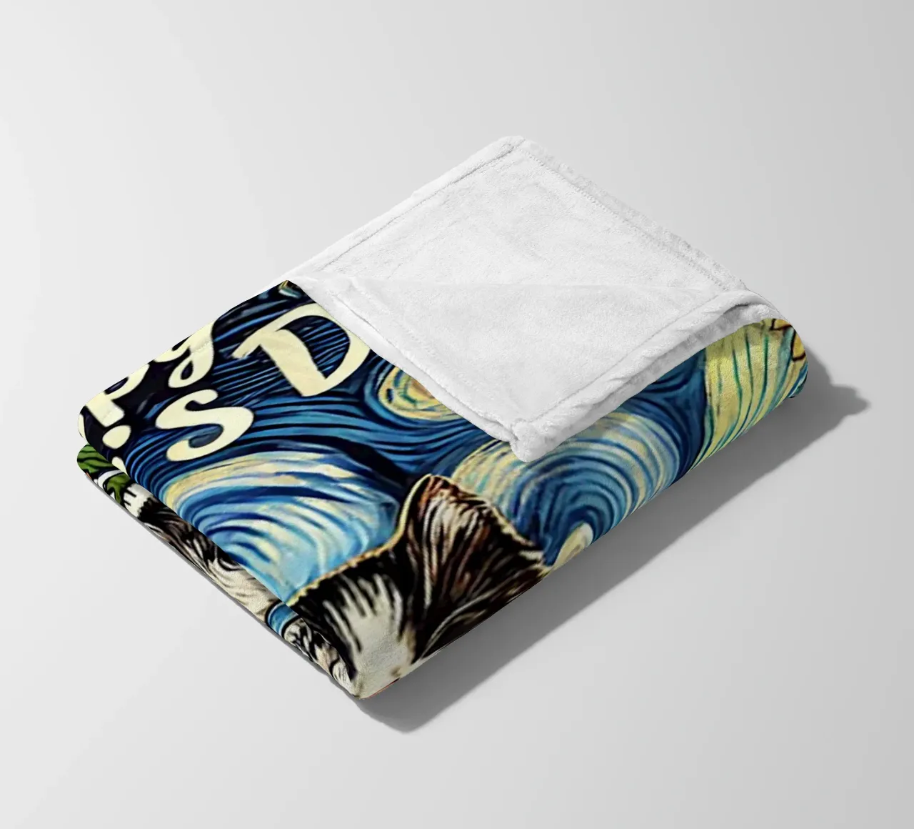 Happy Father´s Day Kitty Cat Edition coperta in pile da Vintage Van Gogh