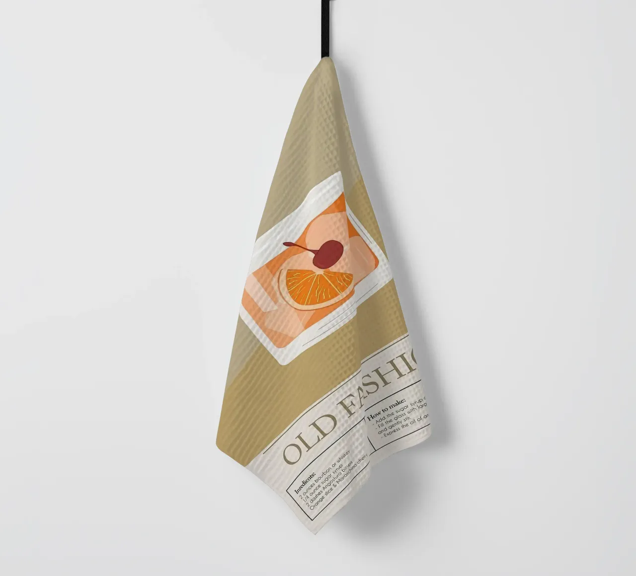Cocktail à l'ancienne torchon de Mildred Store