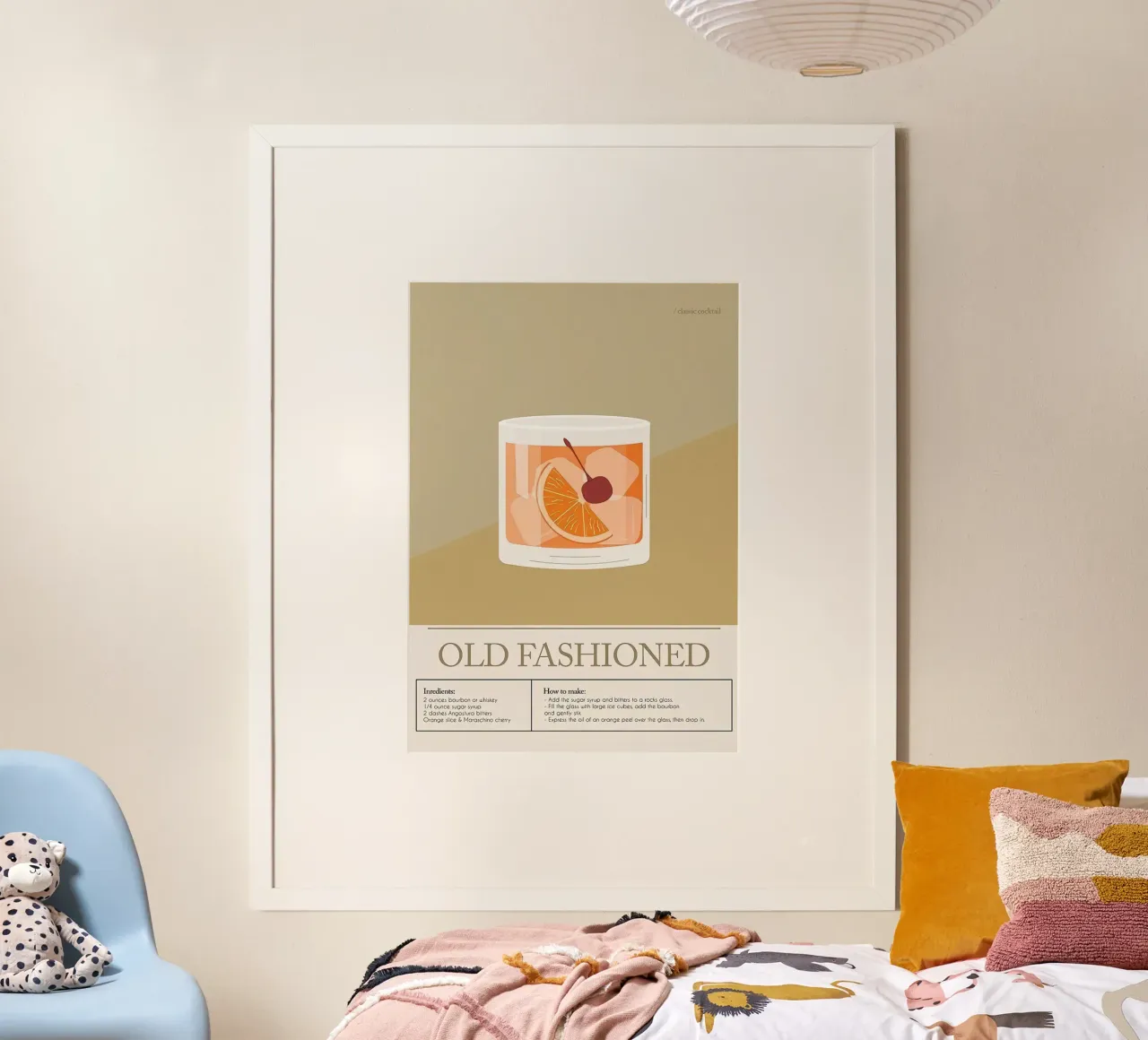 Cocktail Old Fashioned poster da Mildred Store