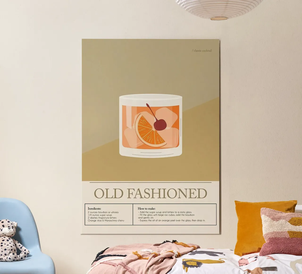 Cocktail Old Fashioned poster da Mildred Store