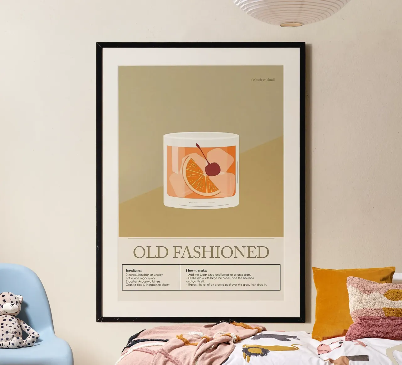 Cocktail Old Fashioned poster da Mildred Store