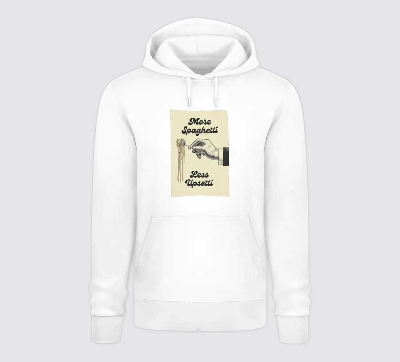 More Spaghetti Less Upsetti hoodie by Mildred Store