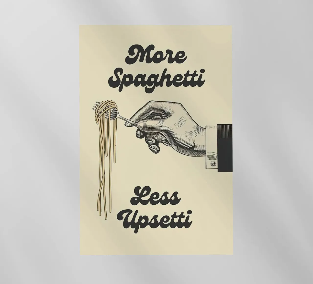More Spaghetti Less Upsetti pellicola backlit da Mildred Store