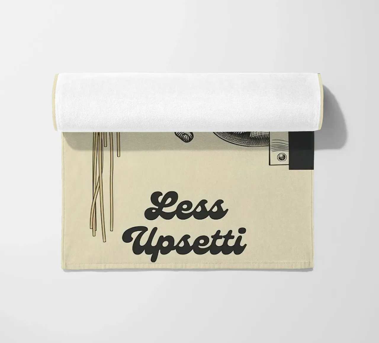 More Spaghetti Less Upsetti telo mare da Mildred Store