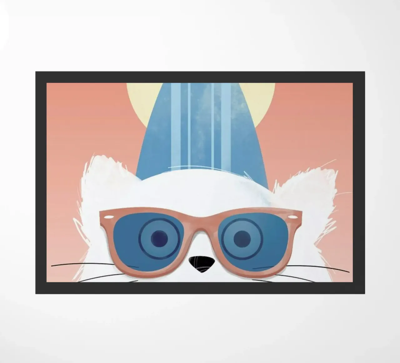 Cat Surf deurmat van Doozal