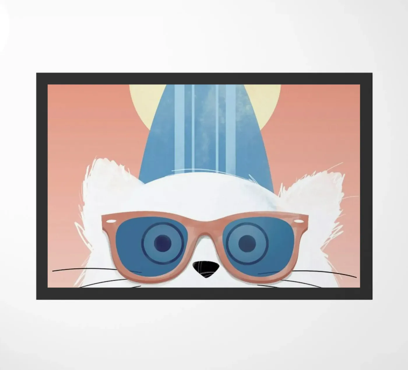 Cat Surf deurmat van Doozal