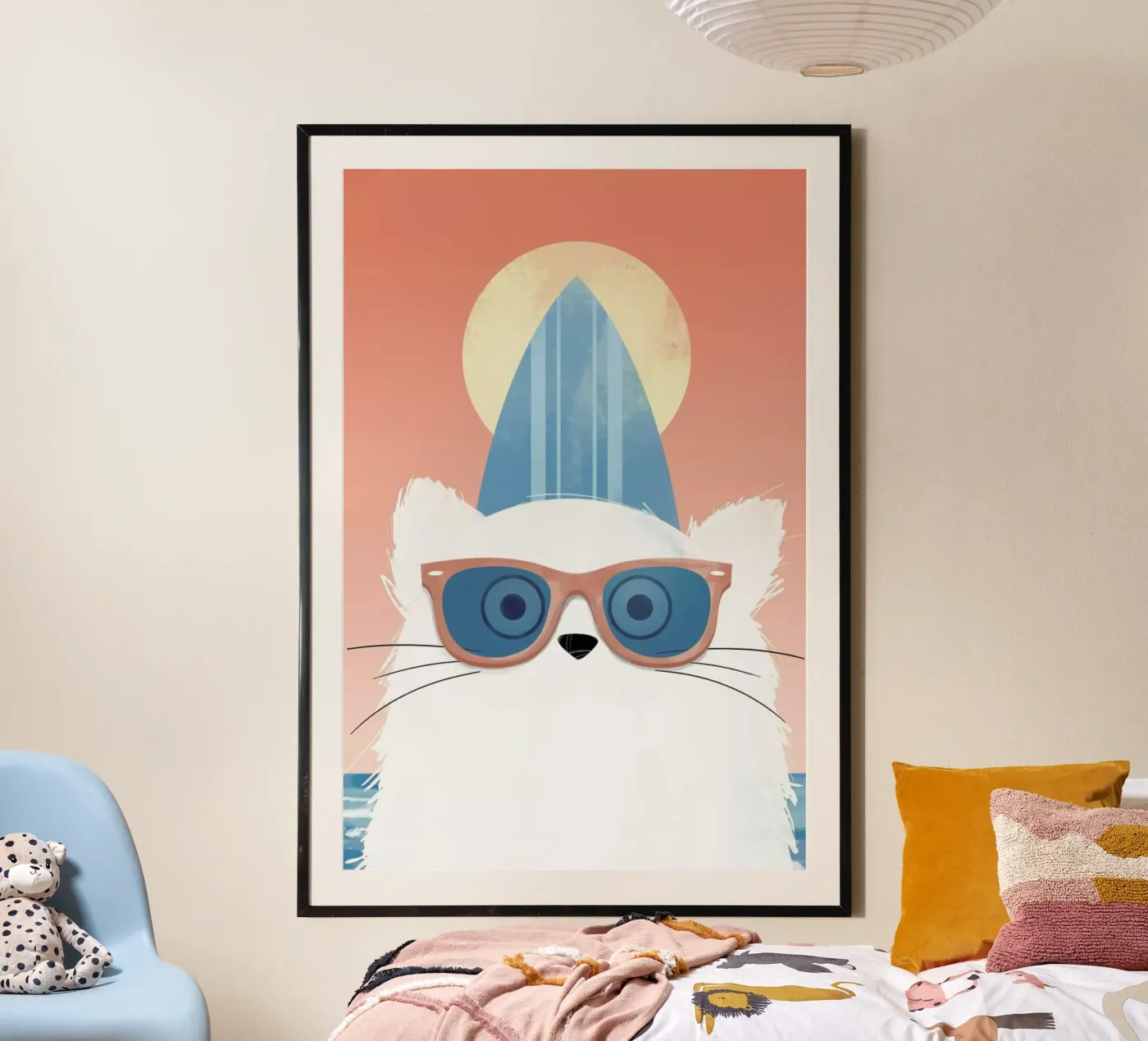 Cat Surf poster de Doozal