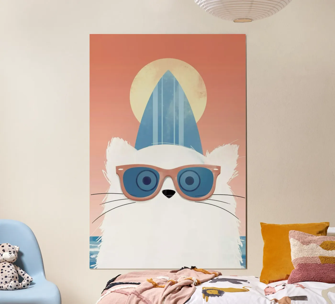 Cat Surf poster de Doozal