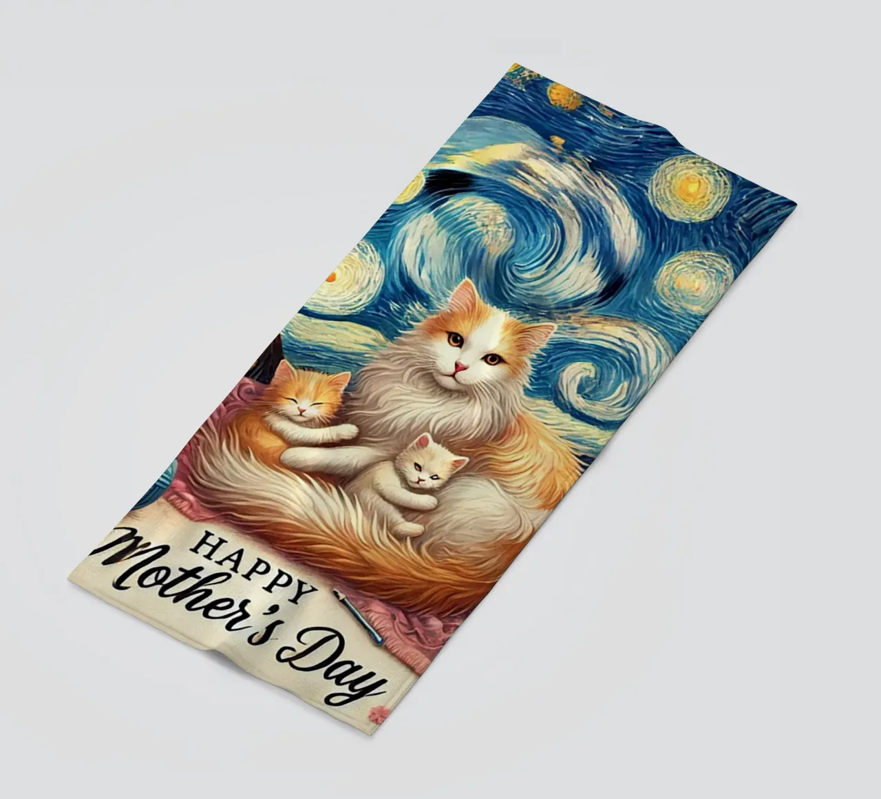 Happy Mother´s Day Kitty Cat Edition telo mare da Vintage Van Gogh