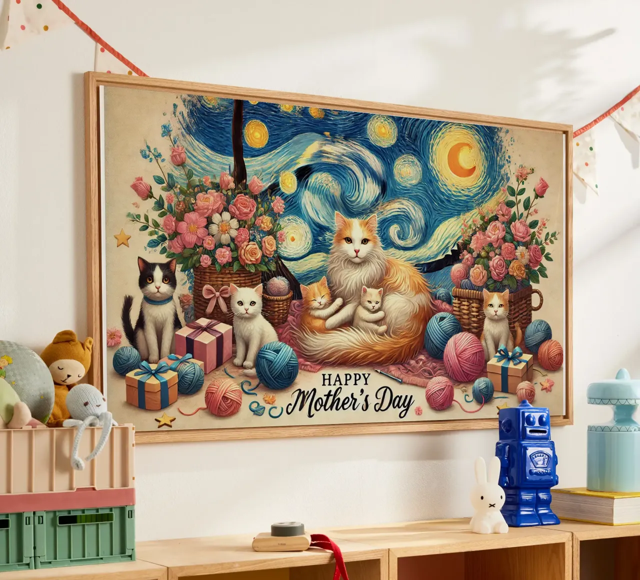 Happy Mother´s Day Kitty Cat Edition plexiglass da Vintage Van Gogh