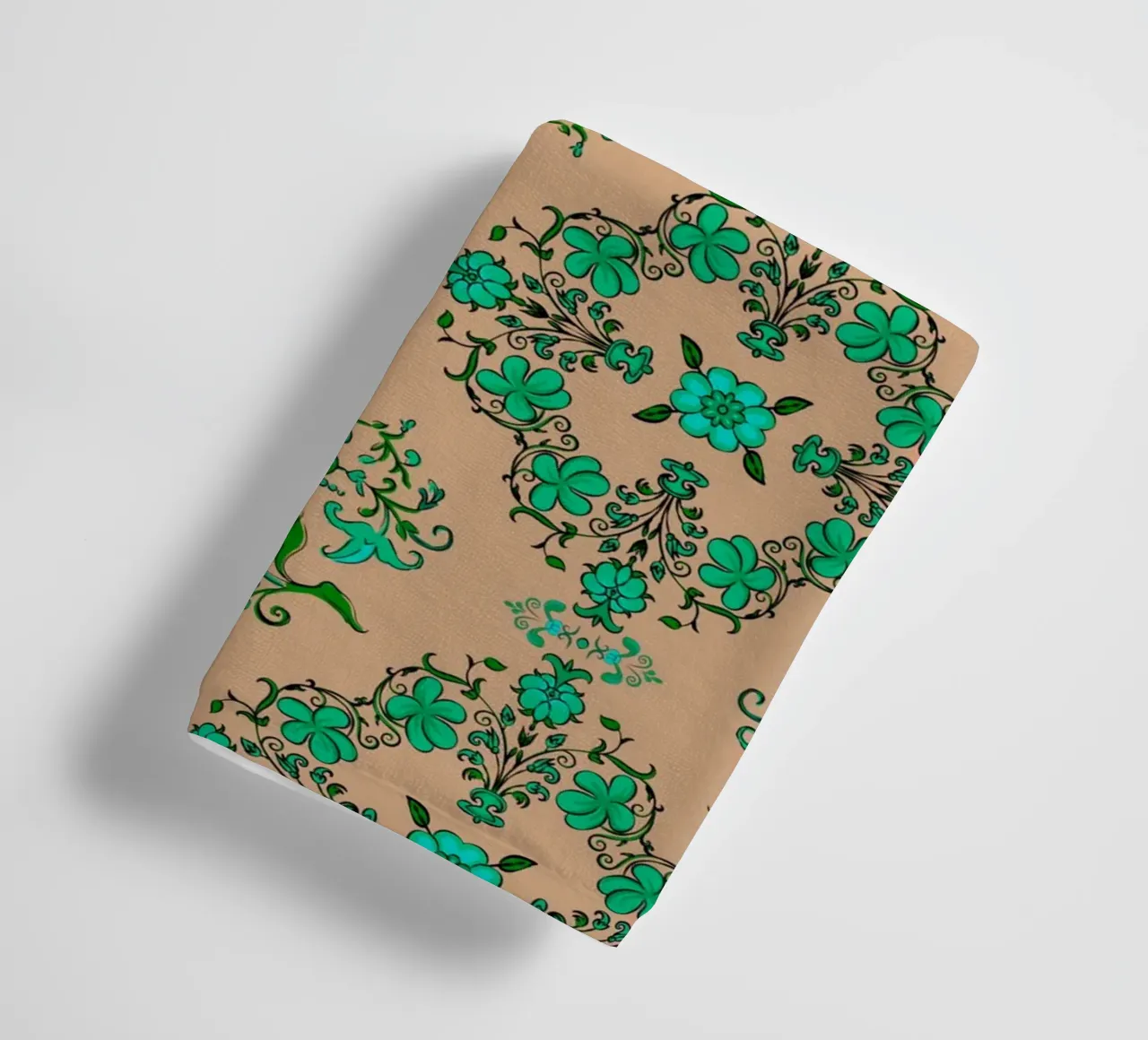 Verde floreale vintage asciugamano da bagno da SilverPegasus