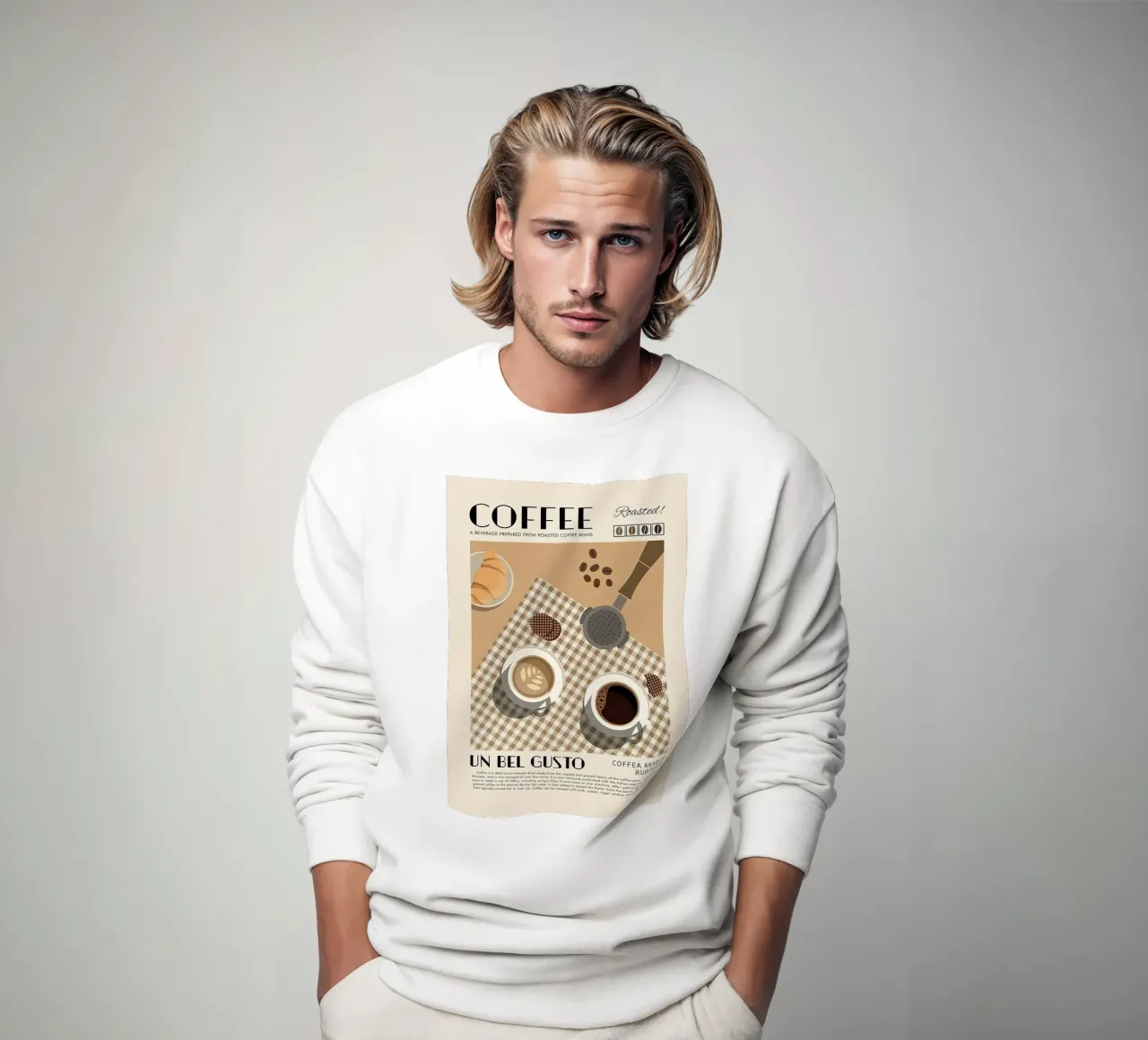 Coffee Un Bel Gusto felpa da Mildred Store