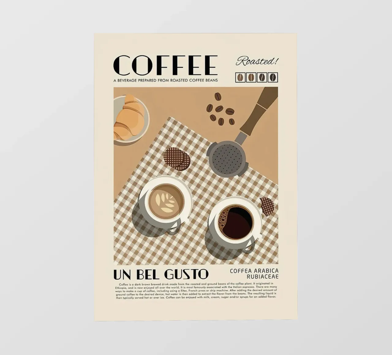 Coffee Un Bel Gusto pellicola backlit da Mildred Store