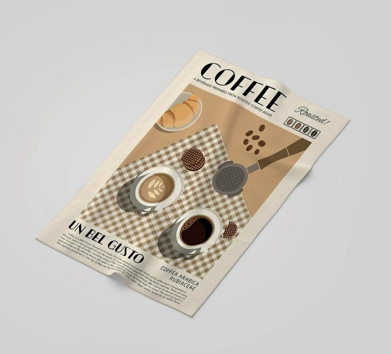 Coffee Un Bel Gusto telo mare da Mildred Store