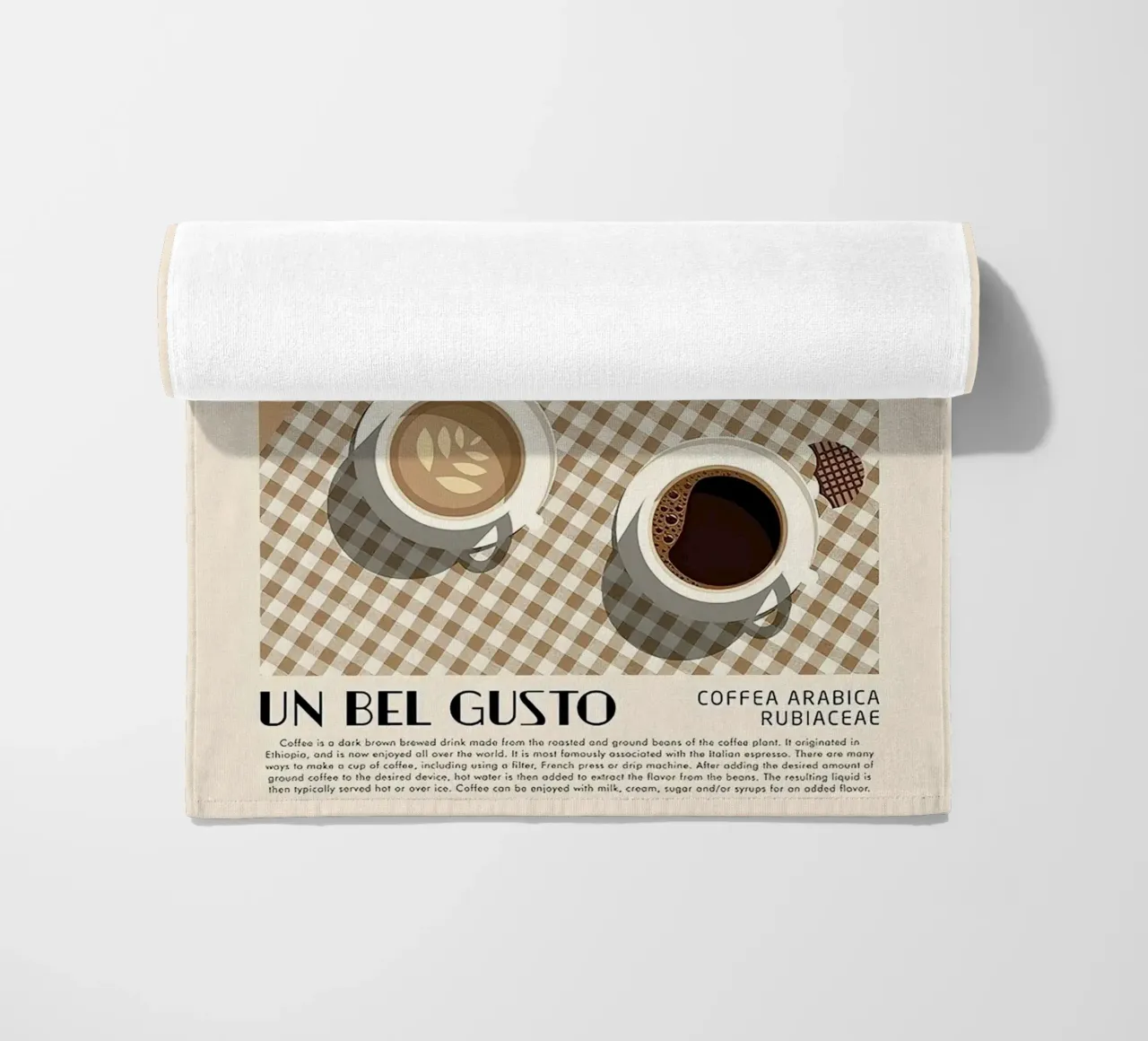 Coffee Un Bel Gusto telo mare da Mildred Store