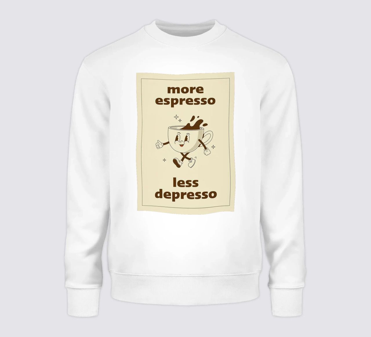 More Espresso Less Depresso felpa da Mildred Store