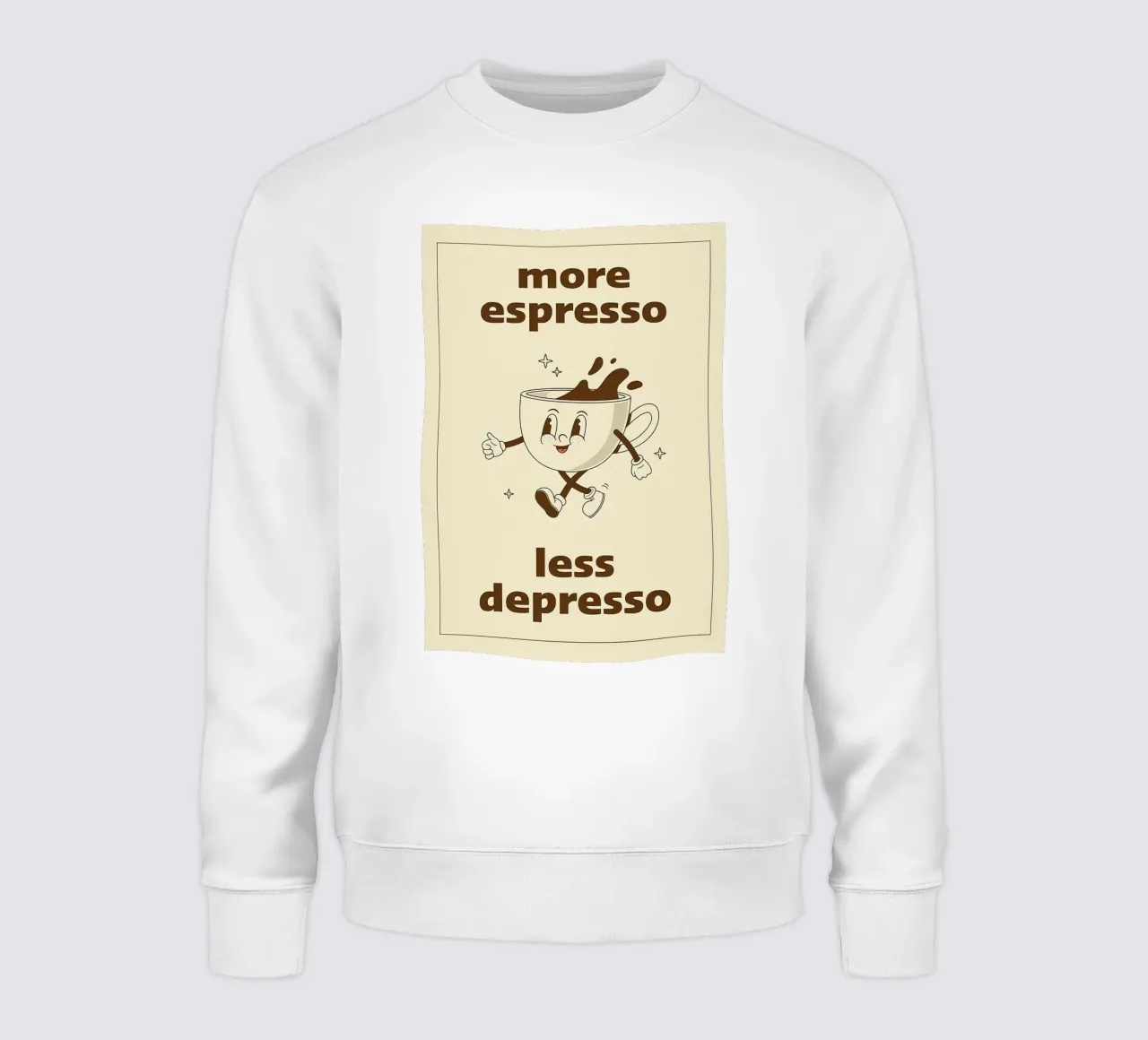 More Espresso Less Depresso felpa da Mildred Store