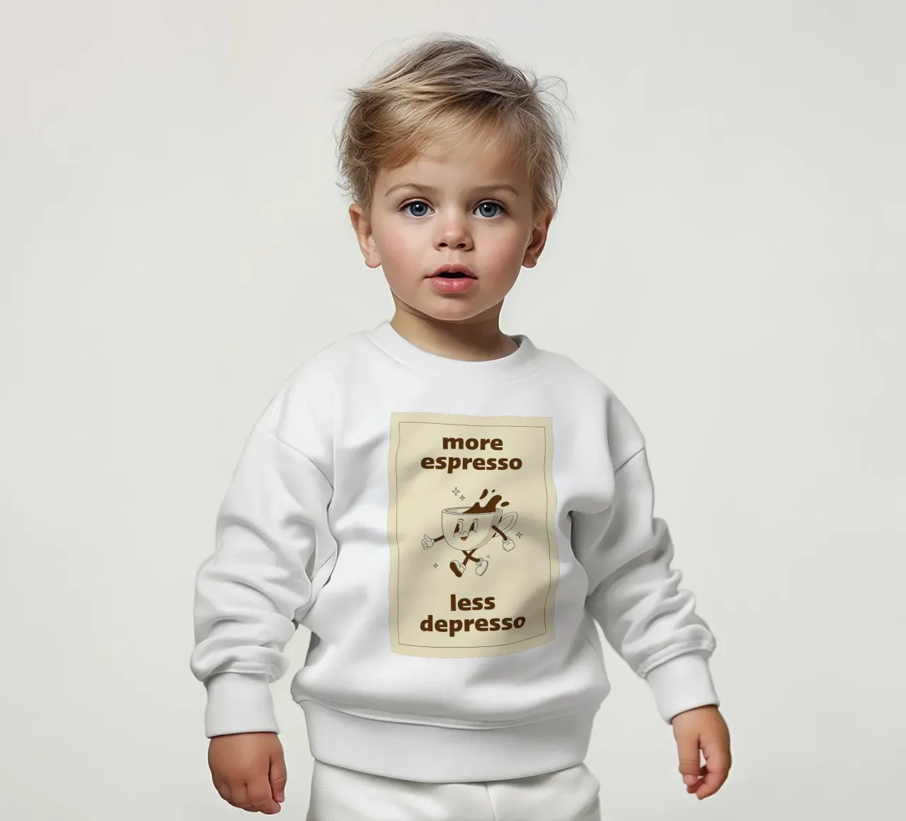 More Espresso Less Depresso felpa neonato da Mildred Store