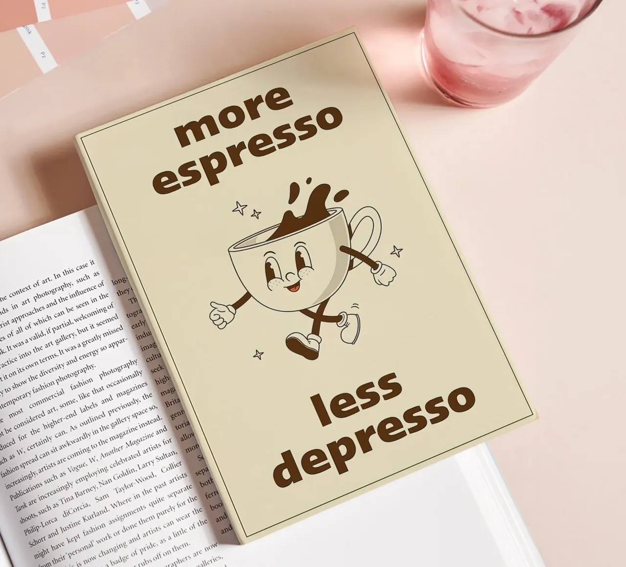 More Espresso Less Depresso notebook by Mildred Store