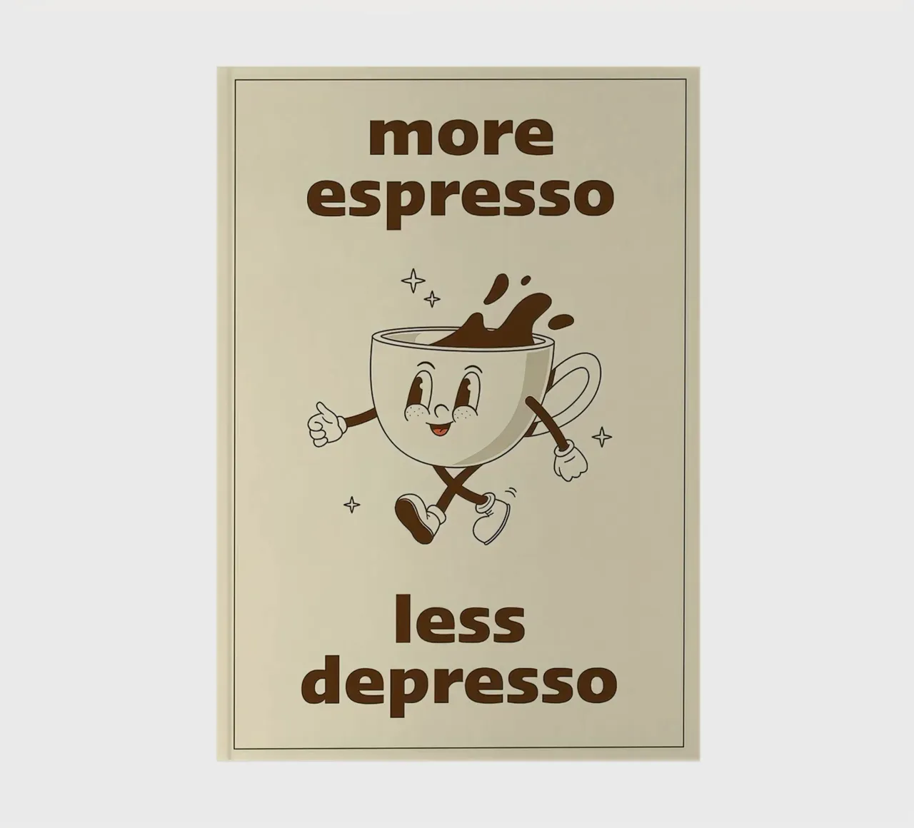 More Espresso Less Depresso notebook by Mildred Store