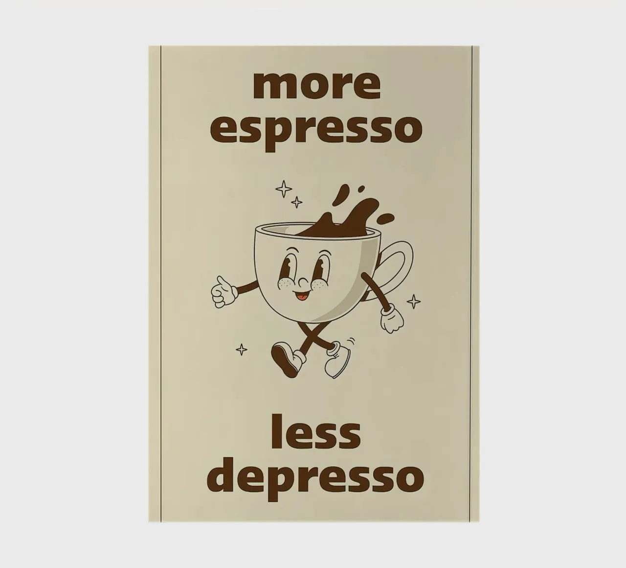 More Espresso Less Depresso notebook by Mildred Store
