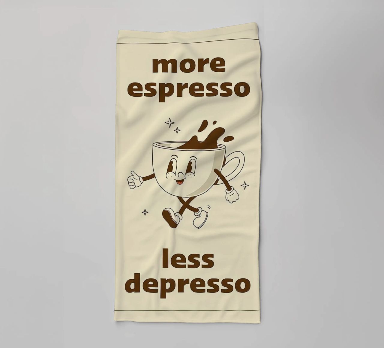 More Espresso Less Depresso asciugamano da bagno da Mildred Store