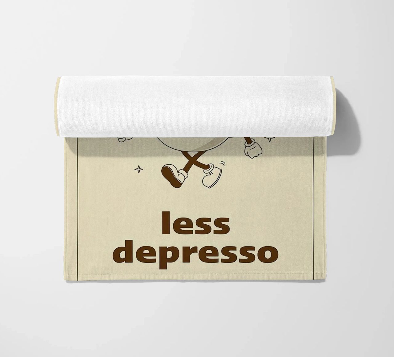 More Espresso Less Depresso telo mare da Mildred Store