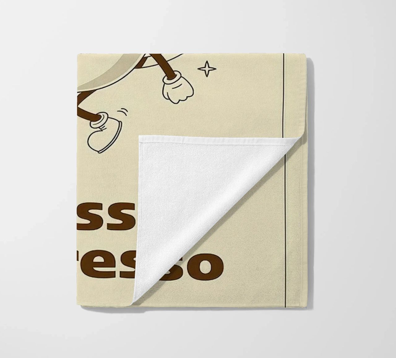 More Espresso Less Depresso telo mare da Mildred Store