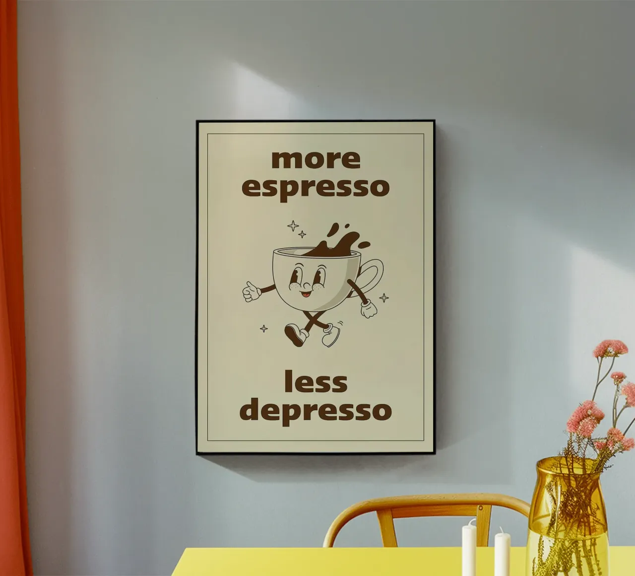 Más Espresso Menos Depresso metacrilato de Mildred Store