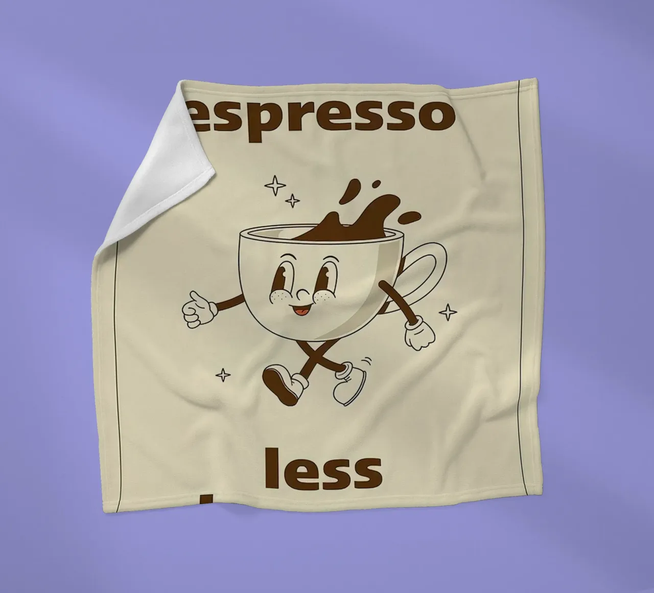 More Espresso Less Depresso coperta in pile da Mildred Store