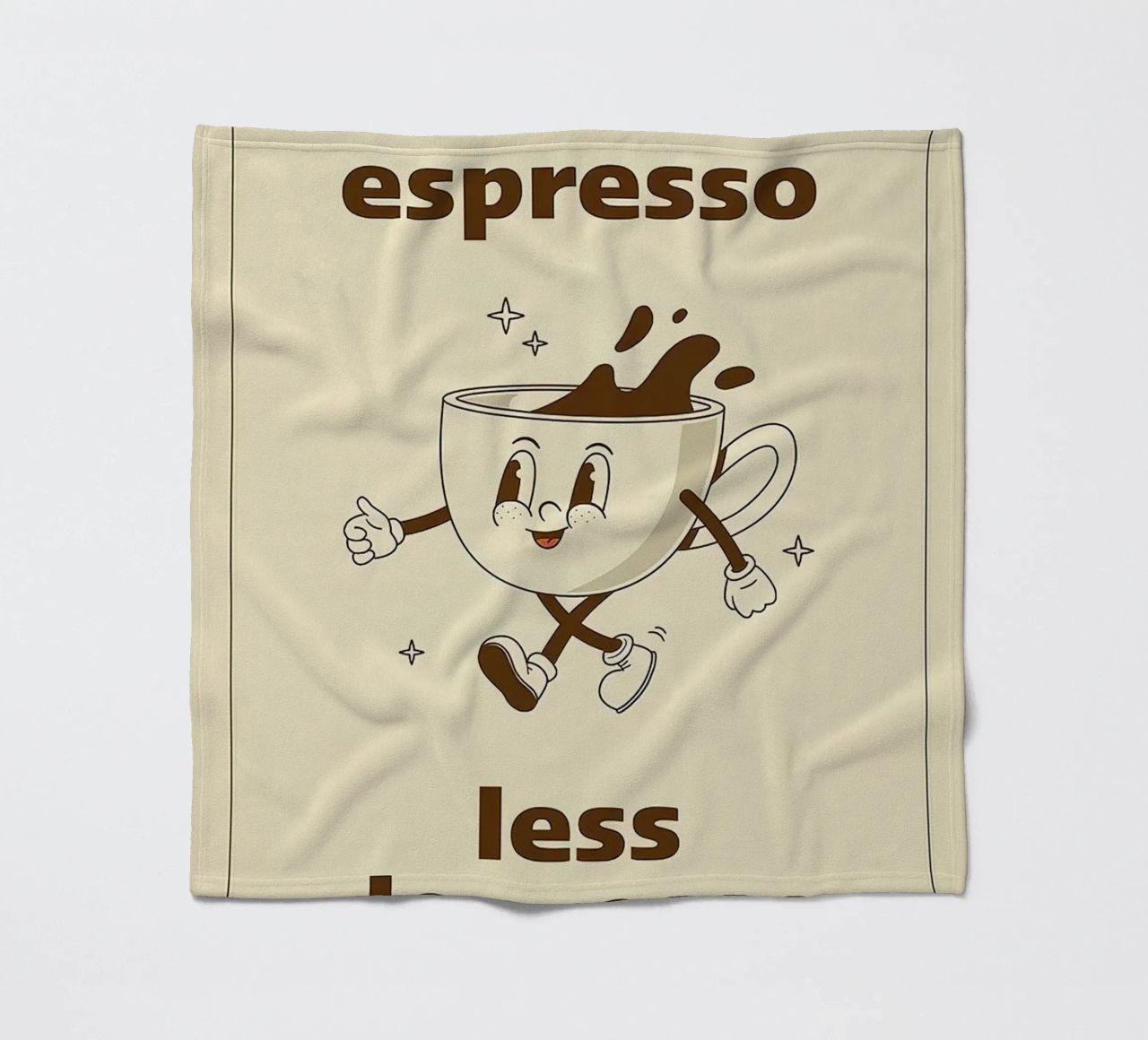 More Espresso Less Depresso coperta in pile da Mildred Store
