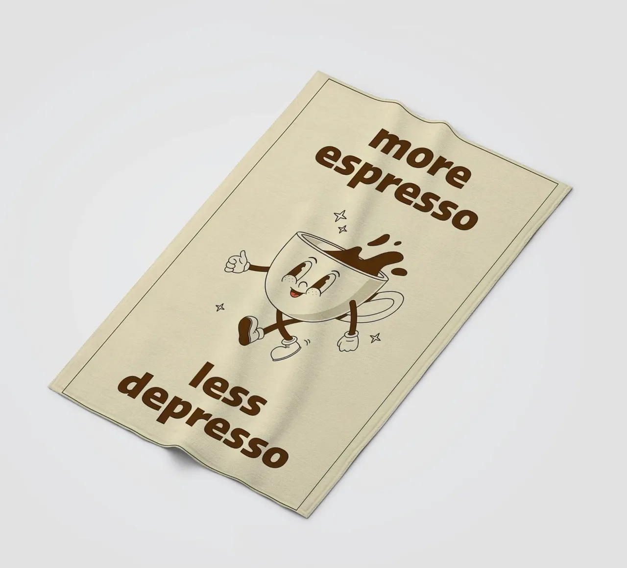 More Espresso Less Depresso coperta in pile da Mildred Store
