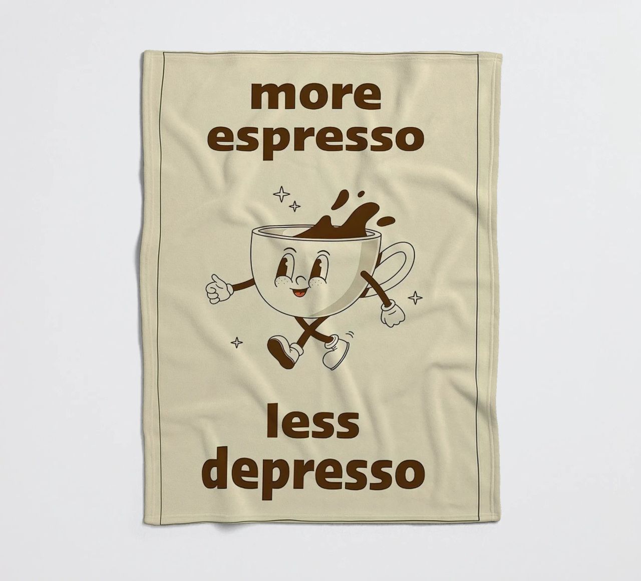 More Espresso Less Depresso coperta in pile da Mildred Store