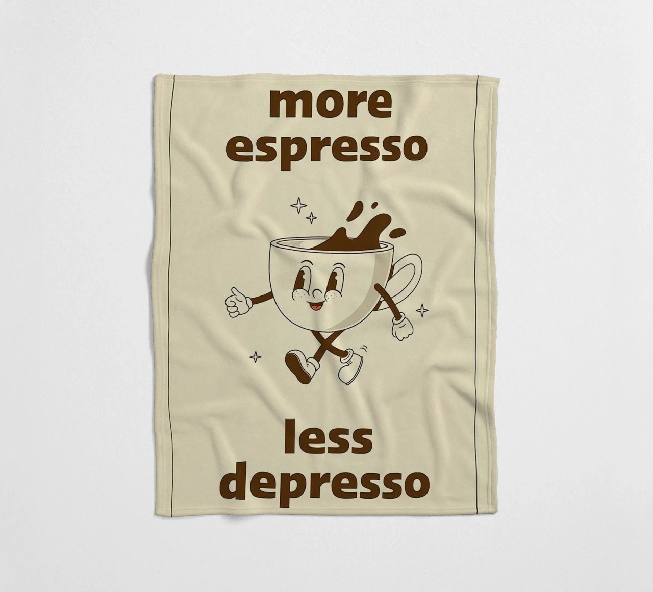 More Espresso Less Depresso coperta in pile da Mildred Store