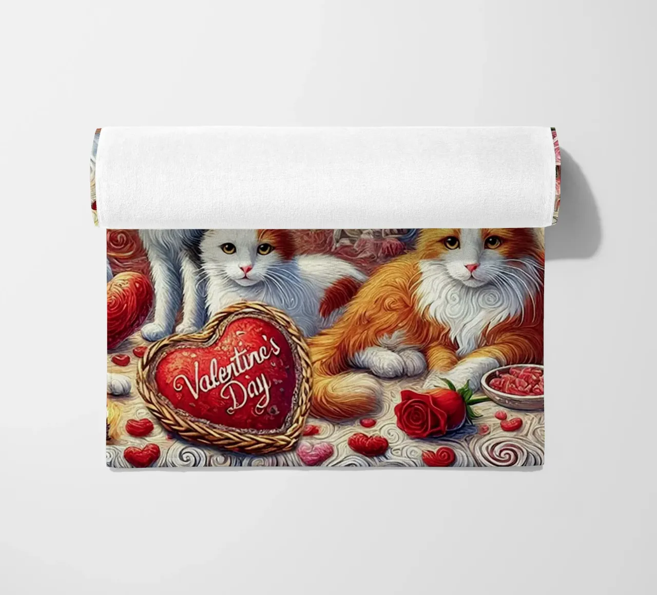 Happy Valentine´s Day Kitty Cat Edition telo mare da Vintage Van Gogh