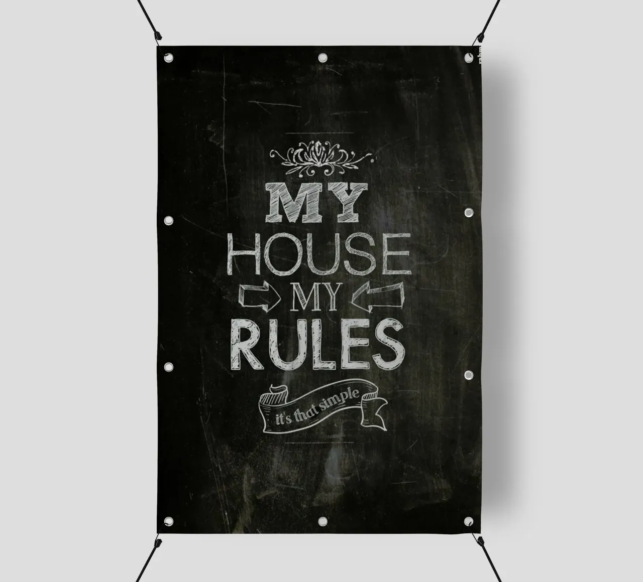 My house, my rules telo in pvc da Rahma Projekt
