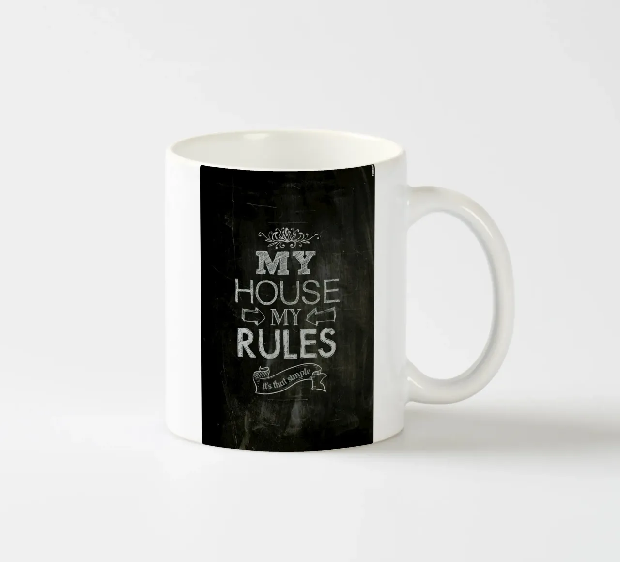 My house, my rules tazza in ceramica da Rahma Projekt