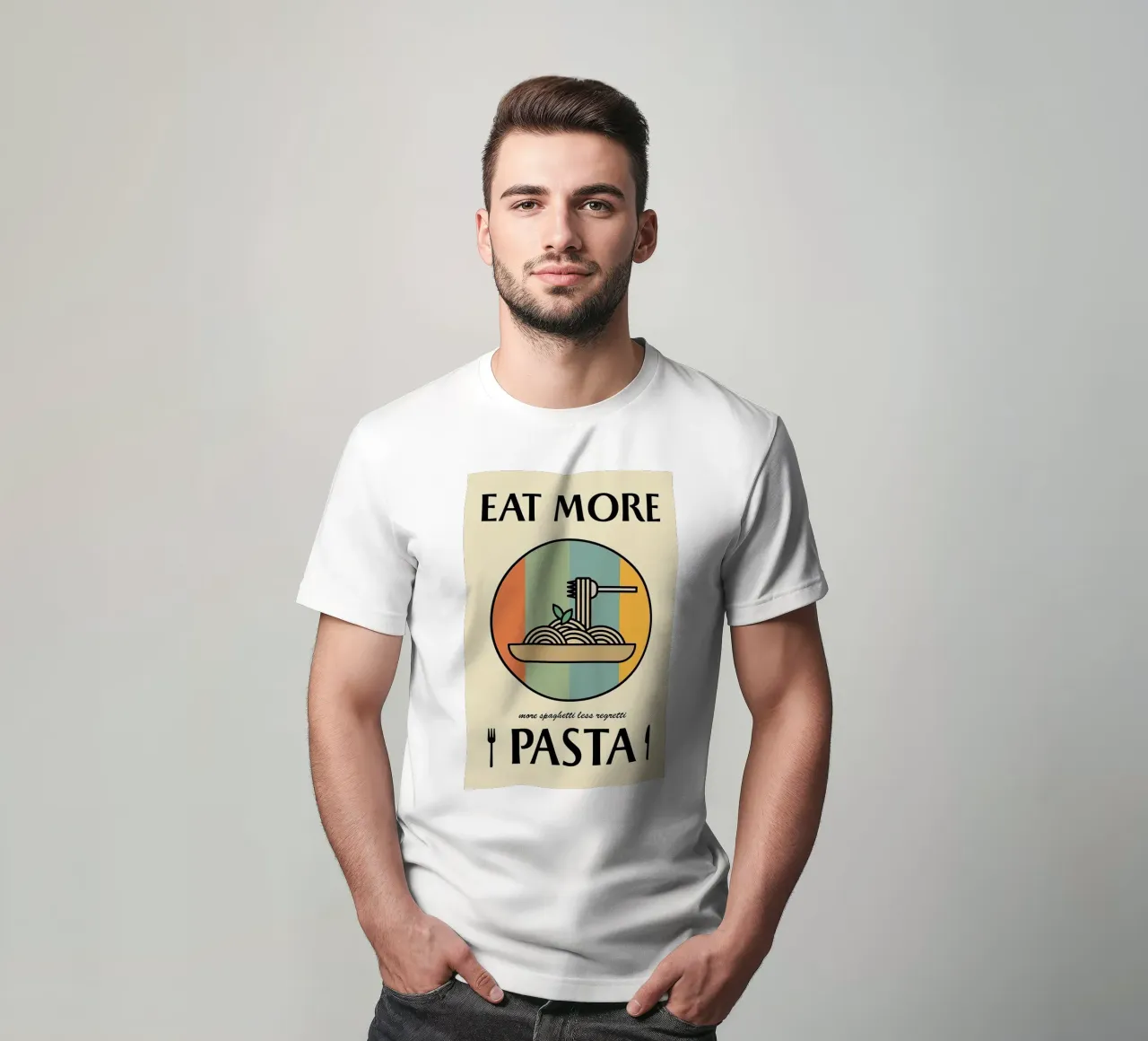 Eat More Pasta t-shirt by Mildred Store
